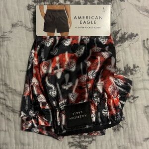 American Eagle Boxers Large Satin